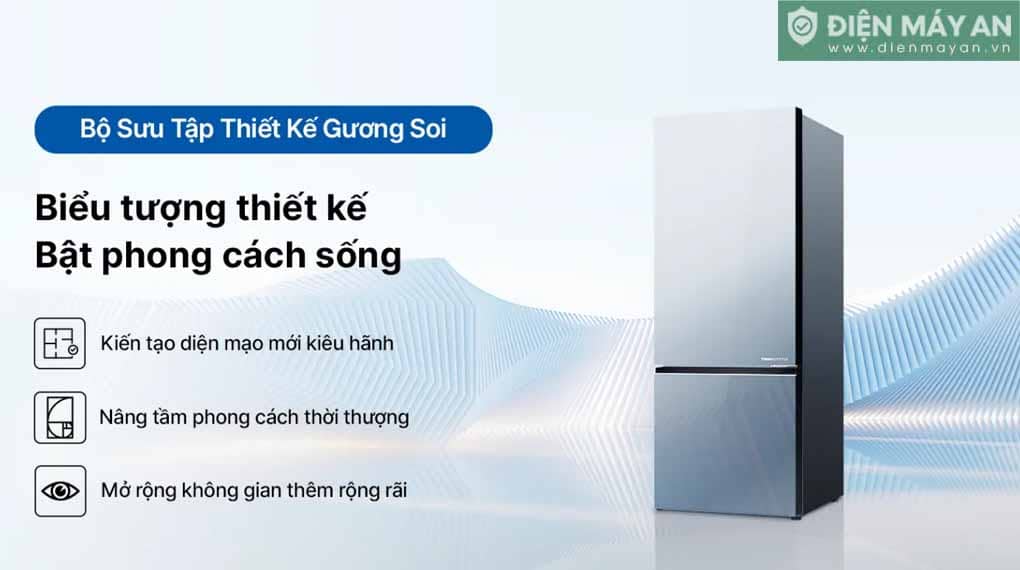 Tủ lạnh Aqua Inverter 324 lít AQR-B380MA(GM)